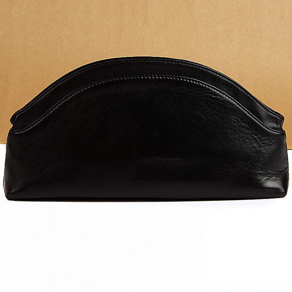 Fake Chanel Romanov A47369 Black Lambskin Clutch Bag On Sale